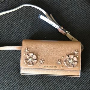 Michael Kors 3D flower fanny pack